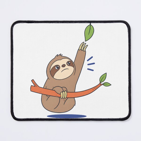 Item preview, Lazy Sloth Trying His Best designed and sold by Catchy-Couture.