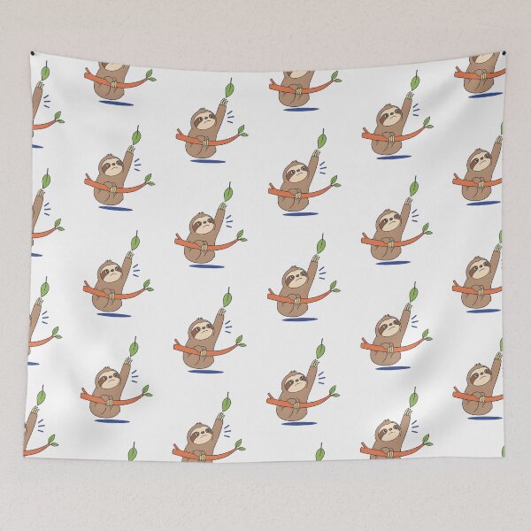 Item preview, Lazy Sloth Trying His Best designed and sold by Catchy-Couture.