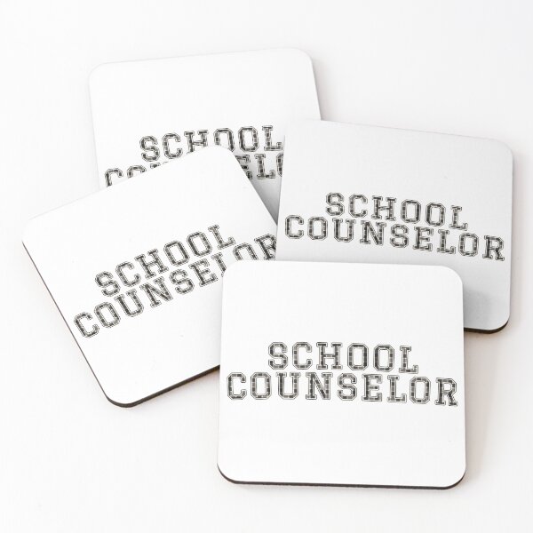 Item preview, School Counselor Black White Buffalo Check Varsity Letter designed and sold by Worn & Witty.