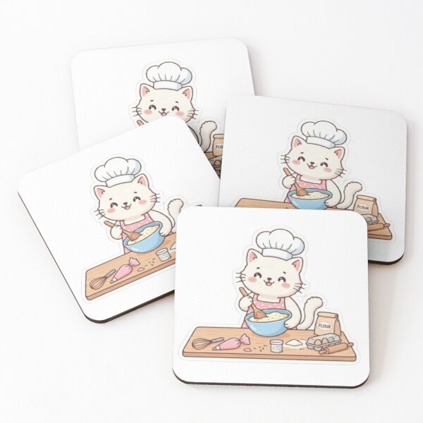 Item preview, Cute Baking Cat - Hobbies Collection Kawaii Chef Cat designed and sold by PrintforDesign.