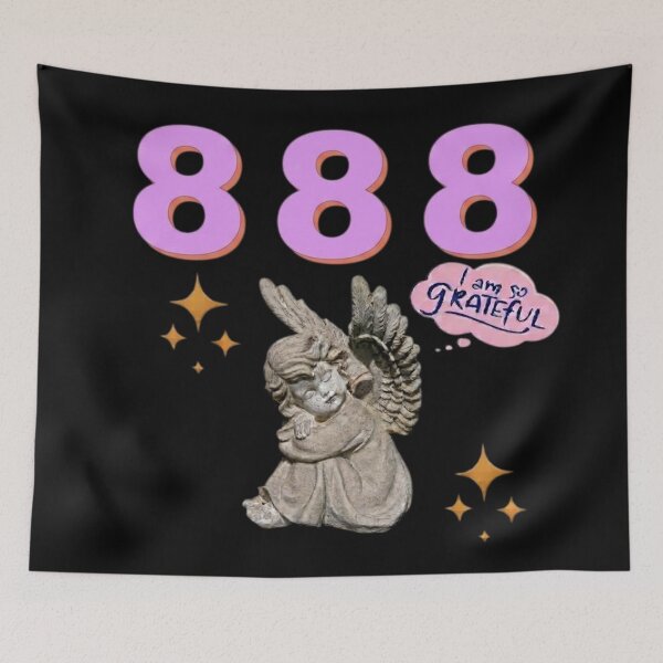 Item preview, 888 Angel Number Design | Aesthetic | Manifest | Manifestation | Grateful | Angels | Spiritual | Gratitude Journals | Pink |  tshirts, mugs, stickers, posters designed and sold by TeenLake.
