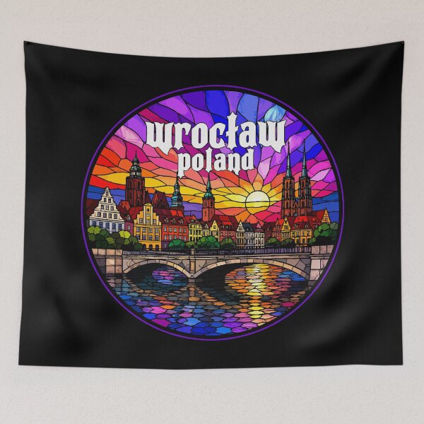 Item preview, Wroclaw Poland Stained Glass Travel designed and sold by TomFrontierArt.