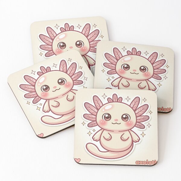 Item preview, Cute Axolotl Pastel Kawaii Sticker designed and sold by DIUMERI.