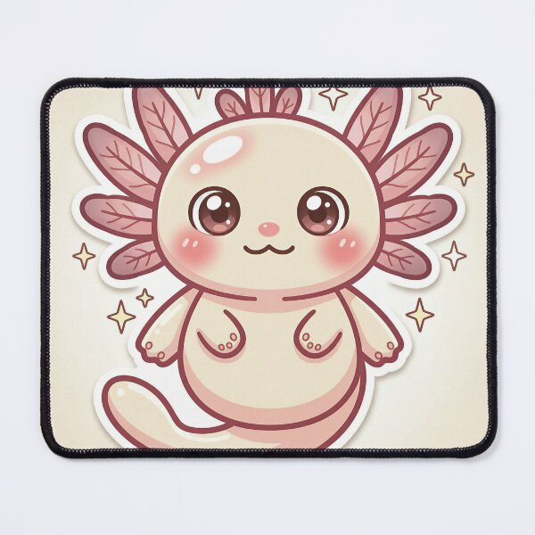 Item preview, Cute Axolotl Pastel Kawaii Sticker designed and sold by DIUMERI.