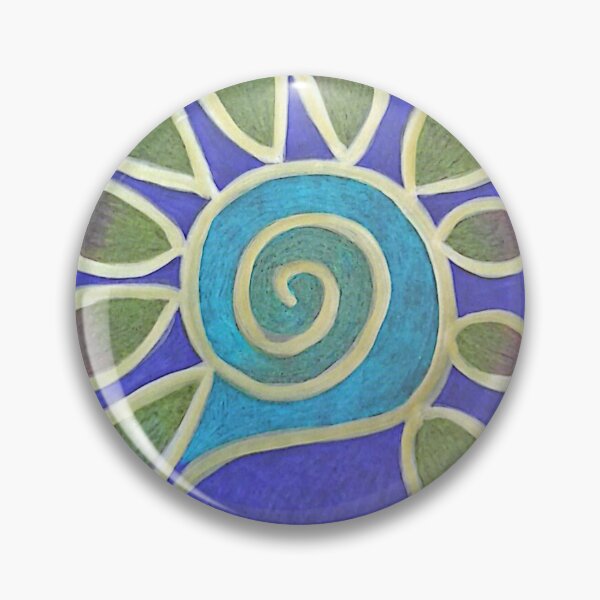 Item preview, Vibrant Blue and Purple Flower Painting designed and sold by Elephant's12.