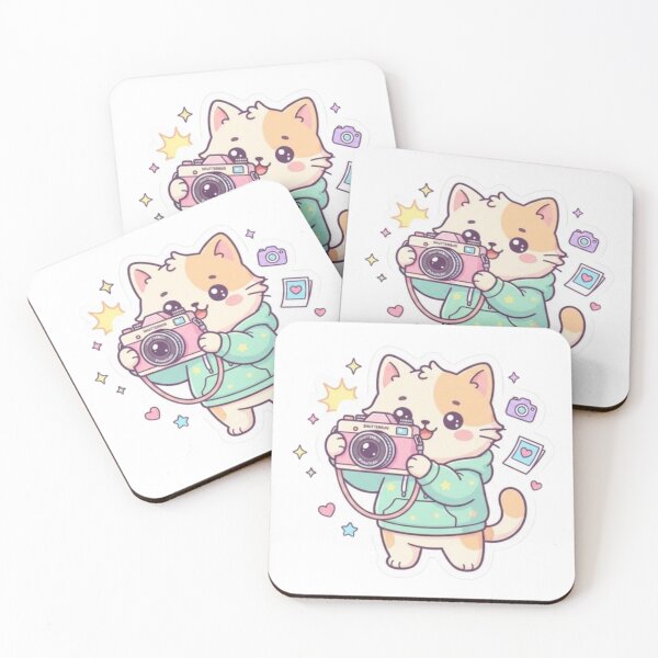 Item preview, Cute Photography Cat - Hobbies Collection Kawaii Camera Cat designed and sold by PrintforDesign.