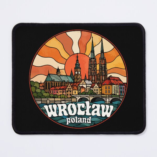 Item preview, Wroclaw Poland Stained Glass Art Travel designed and sold by TomFrontierArt.