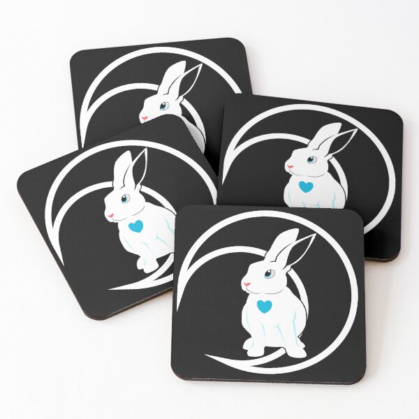 Item preview, Lunar White Rabbit designed and sold by Hexagon6-art.