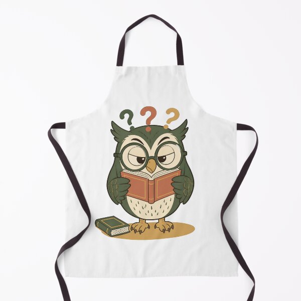 Item preview, Wise Owl Reading Upside Down designed and sold by Catchy-Couture.