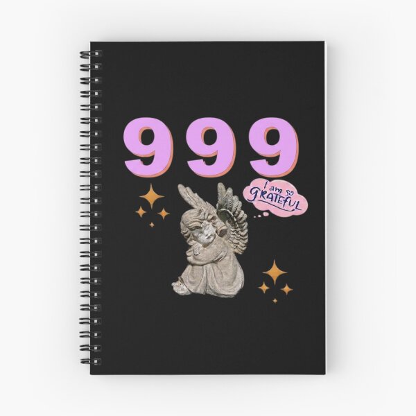 Item preview, 999 Angel Number Design | Aesthetic | Manifest | Manifestation | Grateful | Angels | Spiritual | Gratitude Journals | Pink |  tshirts, mugs, stickers, posters designed and sold by TeenLake.