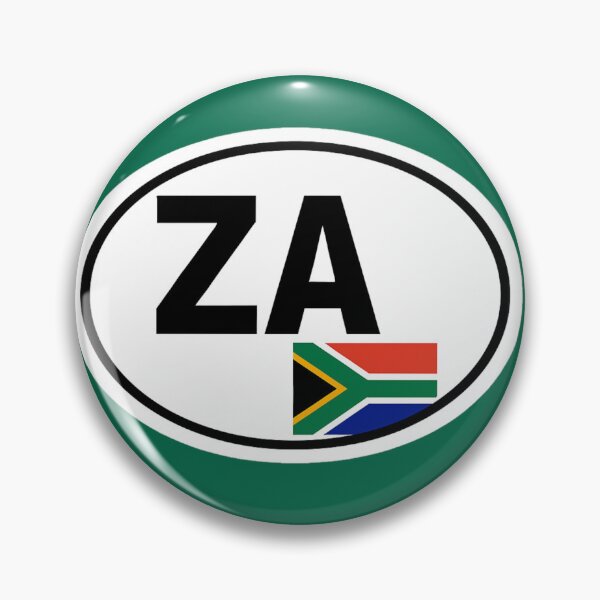 Item preview, ZA South Africa Car Oval Sticker designed and sold by The Digital Compass.