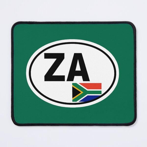 Item preview, ZA South Africa Car Oval Sticker designed and sold by The Digital Compass.