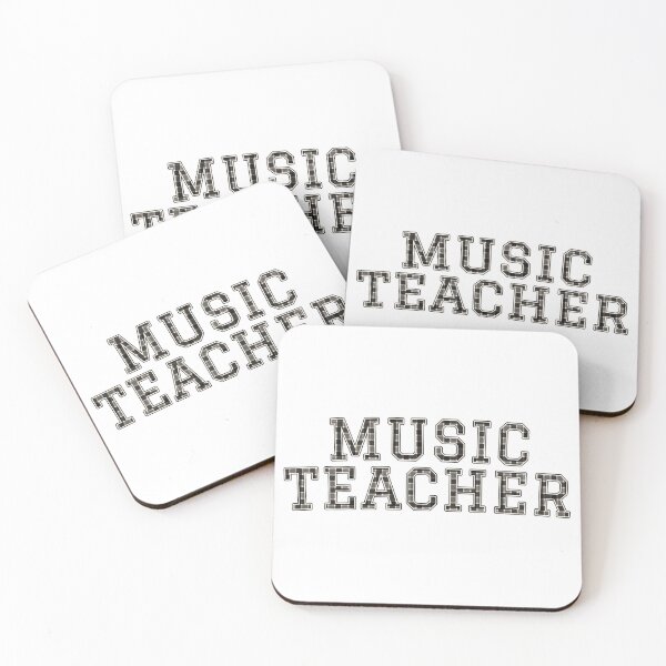 Item preview, Music Teacher Black White Buffalo Check Varsity Letter designed and sold by Worn & Witty.