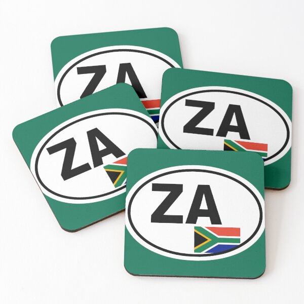 Item preview, ZA South Africa Car Oval Sticker designed and sold by The Digital Compass.