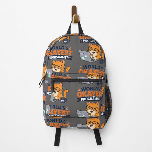 Item preview, World's Okayest Programmer Cat designed and sold by MargaretPolanco.