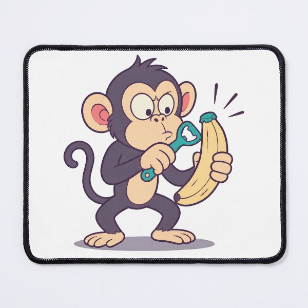 Item preview, Funny Monkey Banana Problem designed and sold by Catchy-Couture.