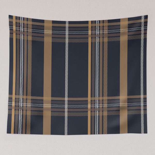 Item preview, Modern Charcoal & Copper Plaid Pattern designed and sold by Momoko-Hikaru.