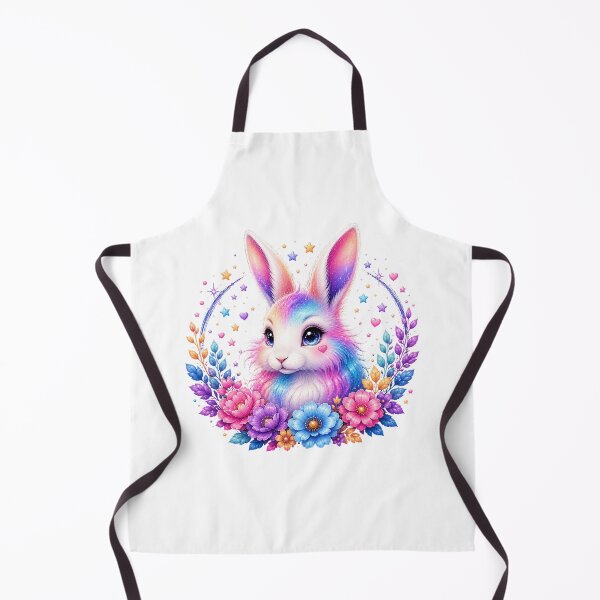 Item preview, Cute Rainbow Bunny with Colorful Flowers designed and sold by MySthore.