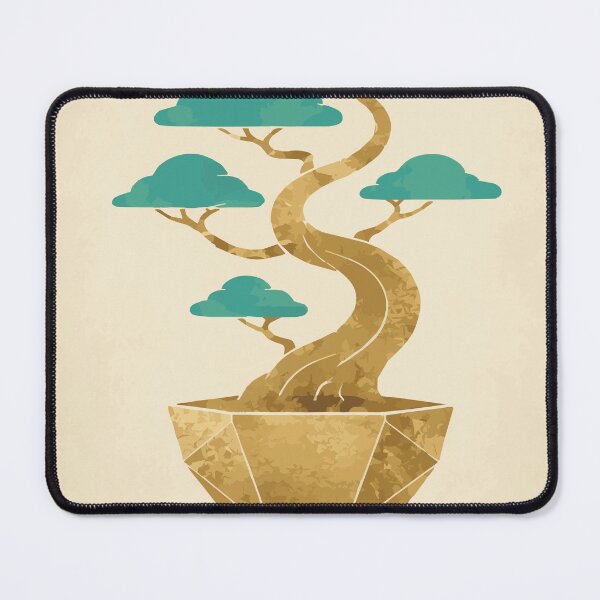 Item preview, Golden Geometric Bonsai - Minimalist Zen Feng Shui Art designed and sold by CharaFei.Art.
