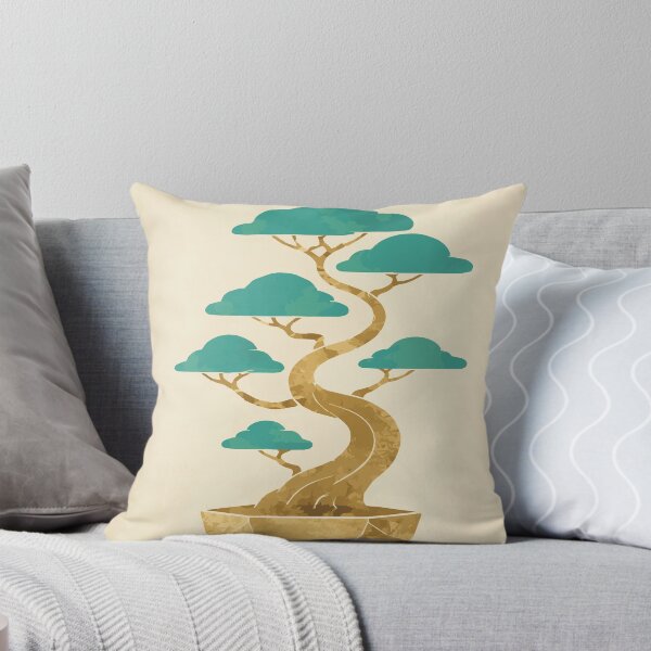 Item preview, Golden Geometric Bonsai - Minimalist Zen Feng Shui Art designed and sold by CharaFei.Art.