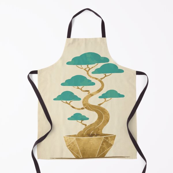 Item preview, Golden Geometric Bonsai - Minimalist Zen Feng Shui Art designed and sold by CharaFei.Art.