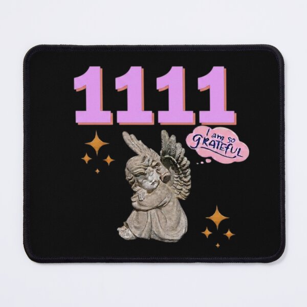 Item preview, 1111 Angel Number Design | Aesthetic | Manifest | Manifestation | Grateful | Angels | Spiritual | Gratitude Journals | Pink | tshirts, mugs, stickers, posters designed and sold by TeenLake.