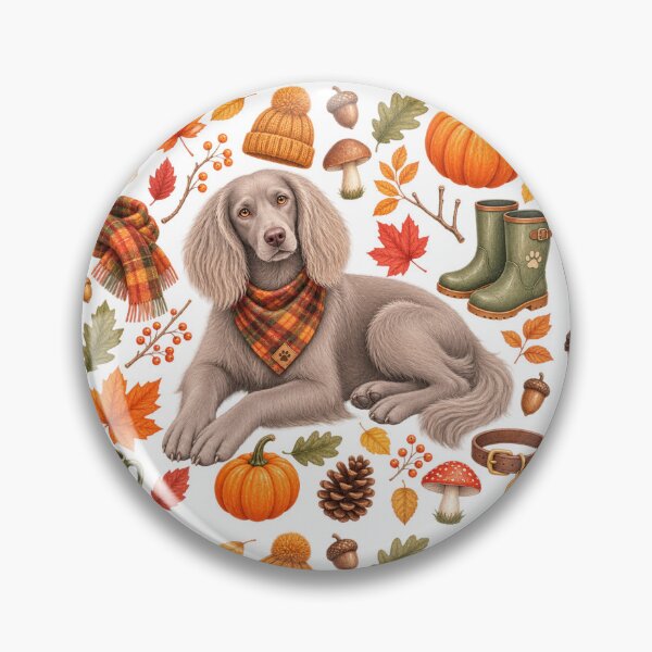 Item preview, Autumn Weimaraner – Cute Fall Dog designed and sold by HoldYourPoint.
