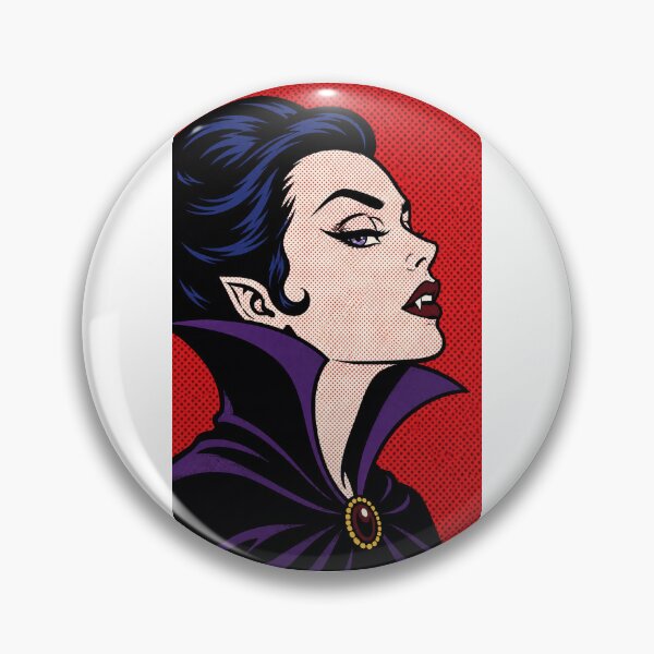 Item preview, Retro Pop Art Vampire Countess – Vintage Gothic Comic Portrait designed and sold by WolfmanProphecy.