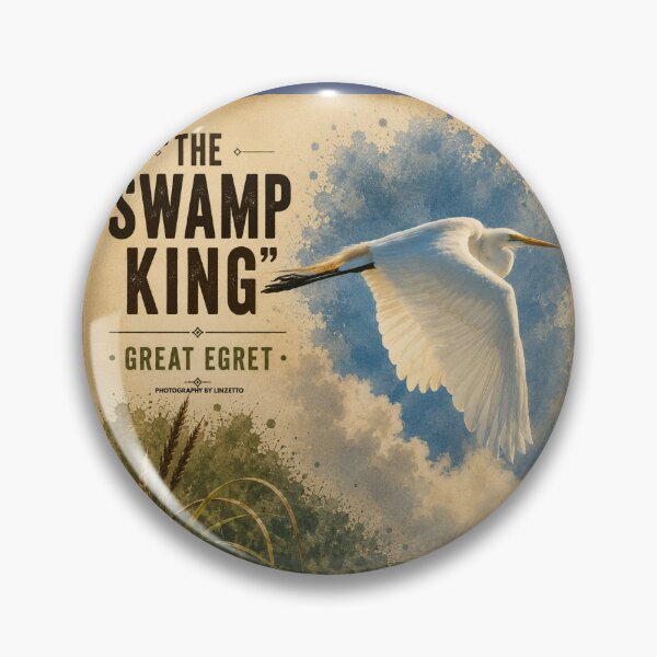 Item preview, Great White Egret in Flight designed and sold by Wait, Watch and Wander Shop.