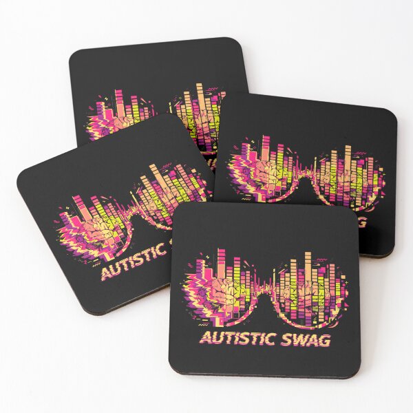 Artikelvorschau, Autistic Swag – Neon Glitch Brain Glasses – Neurodiversity Pride entworfen und verkauft von Neurospicy Trolls.