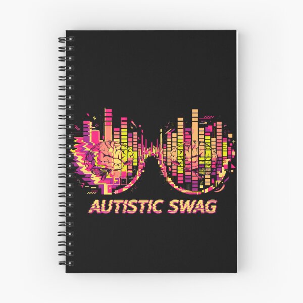 Item preview, Autistic Swag - Neon Glitch Brain Glasses - Neurodivergent Pride designed and sold by Neurospicy Trolls.