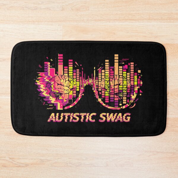 Item preview, Autistic Swag - Neon Glitch Brain Glasses - Neurodivergent Pride designed and sold by Neurospicy Trolls.