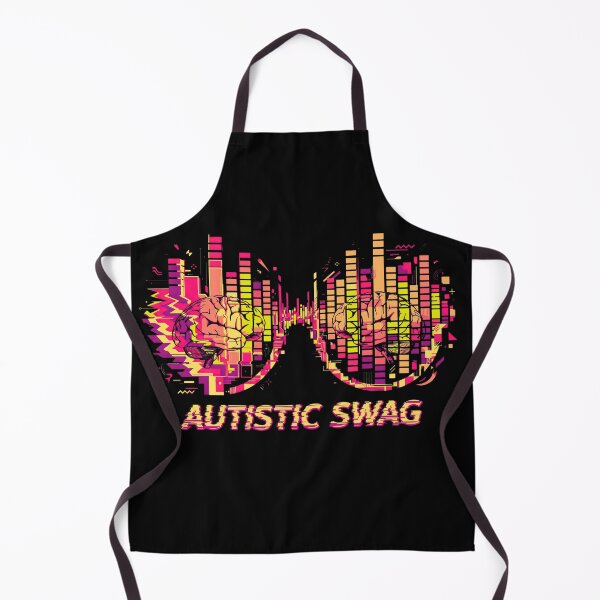 Item preview, Autistic Swag - Neon Glitch Brain Glasses - Neurodivergent Pride designed and sold by Neurospicy Trolls.