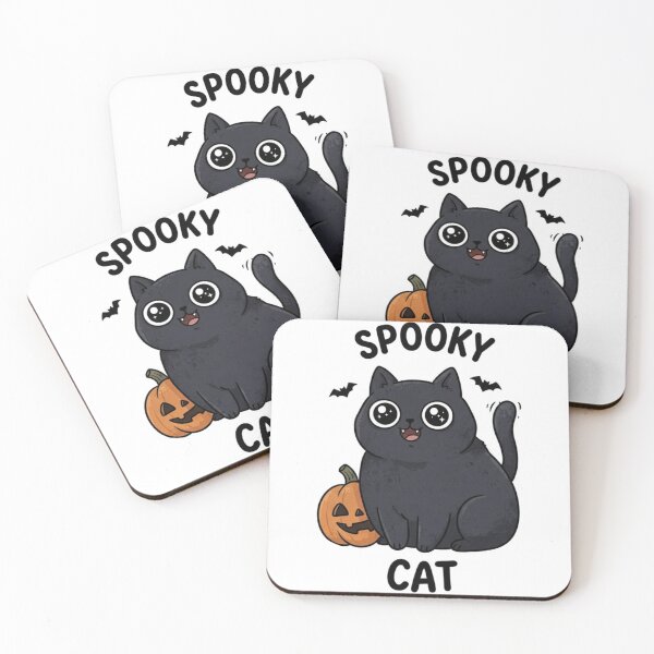 Item preview, Spooky Cat Cute Black Cat Halloween designed and sold by KeekStudio.