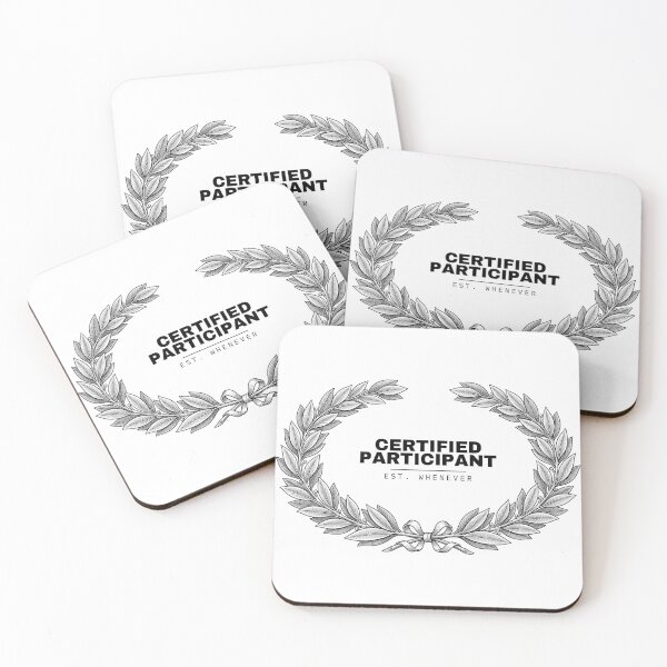 Item preview, Certified Participant Funny Participation Trophy Award designed and sold by Mixed Reviews.