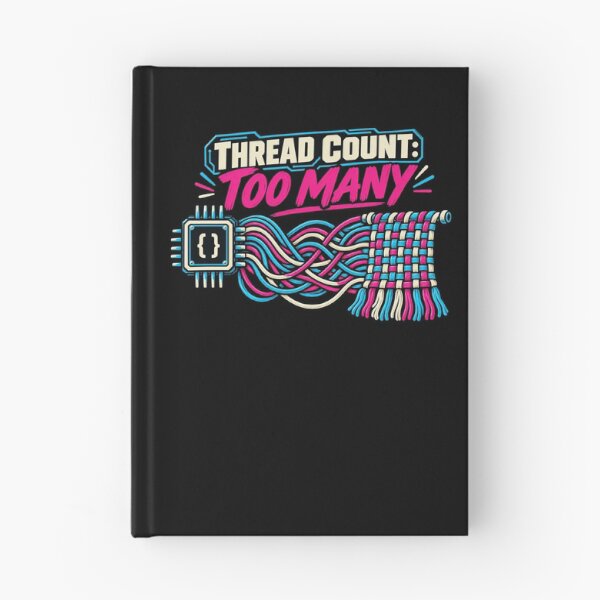 Item preview, Thread Count Too Many Code Threads Humor designed and sold by elderberry.