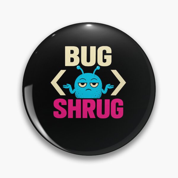 Item preview, Bug Shrug Software Bug Coding Humor designed and sold by elderberry.