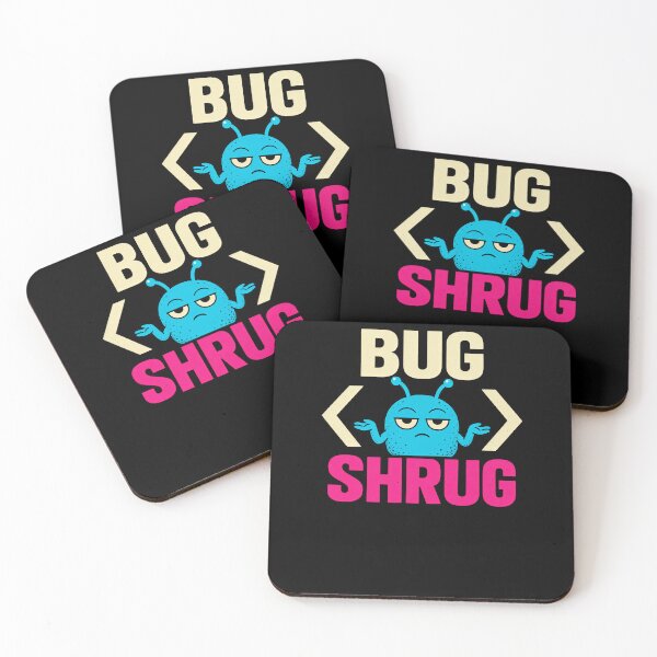 Item preview, Bug Shrug Software Bug Coding Humor designed and sold by elderberry.