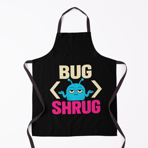 Item preview, Bug Shrug Software Bug Coding Humor designed and sold by elderberry.