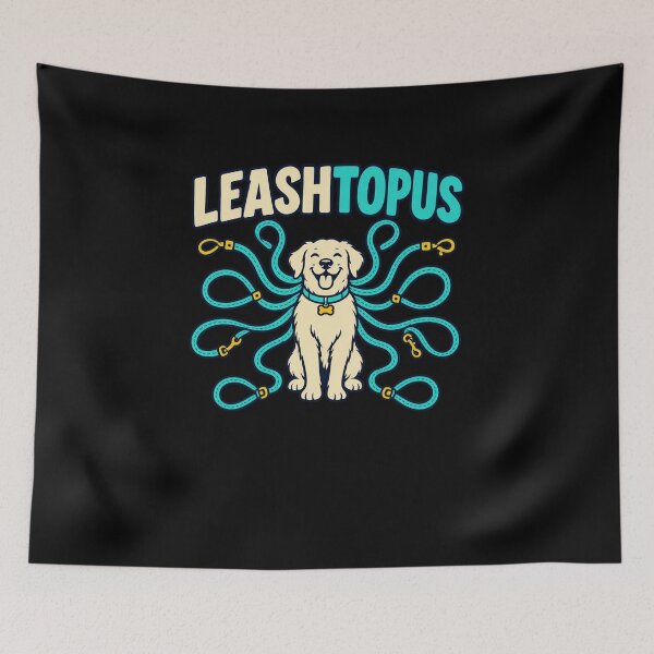 Item preview, Funny LEASHTOPUS Dog Walker Octopus Leash Pun Art designed and sold by elderberry.