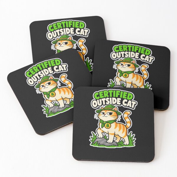 Item preview, Certified Outside Cat Cartoon Ranger designed and sold by elderberry.