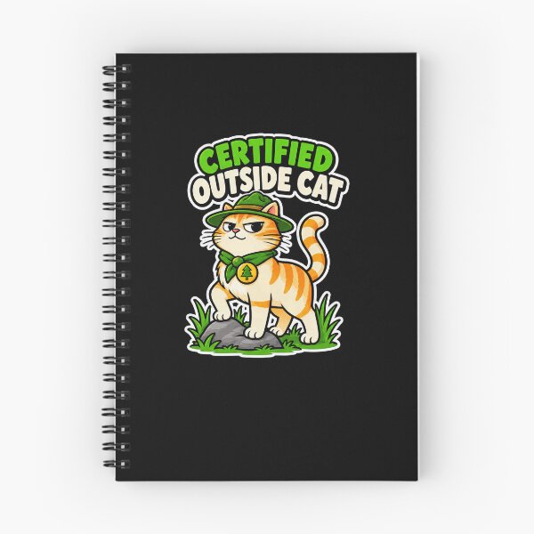 Item preview, Certified Outside Cat Cartoon Ranger designed and sold by elderberry.
