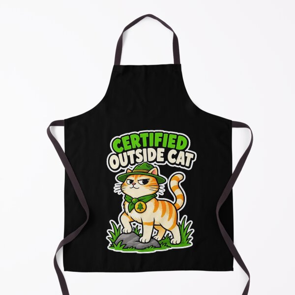 Item preview, Certified Outside Cat Cartoon Ranger designed and sold by elderberry.