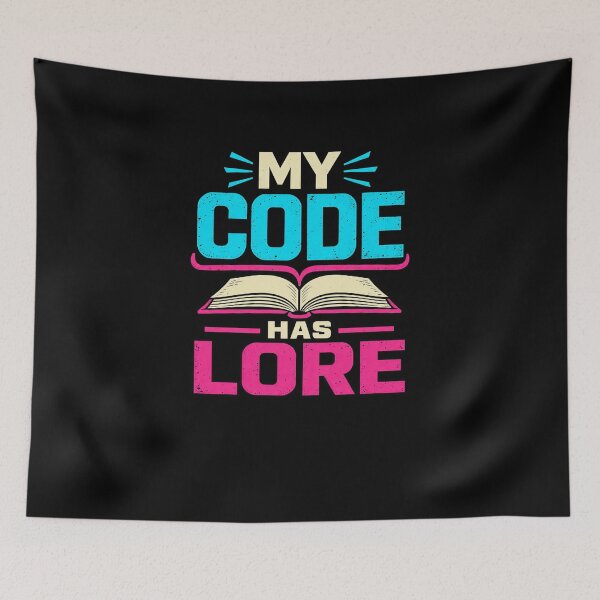 Item preview, My Code Has Lore Funny Programming Book Graphic designed and sold by elderberry.