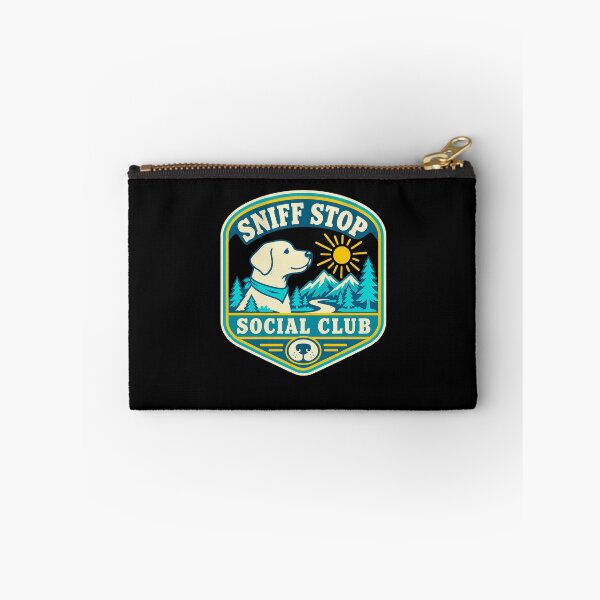 Item preview, Sniff Stop Social Club Hiking Dog Badge designed and sold by elderberry.
