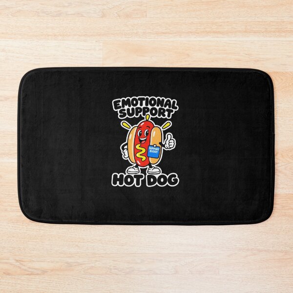 Item preview, Funny Emotional Support Hot Dog Food Pun Art designed and sold by elderberry.