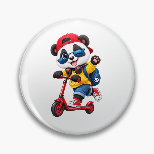 Item preview, Cool Panda Ride – Cute Scooter Adventure designed and sold by ✨ Daily Vibe Studio ✨.