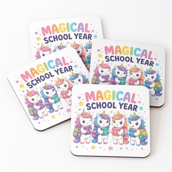 Item preview, Magical School Year Unicorn Shirt | Cute Back to School Unicorn Tee | Rainbow Backpack Kids Design | Kawaii Student Gift designed and sold by MAPDDesigns.