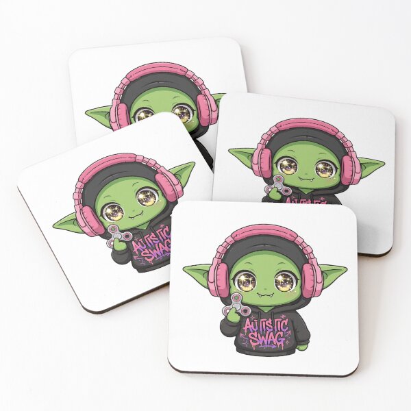 Item preview, Autistic Swag Cute Goblin - Kawaii Neurodivergent Pride with Headphones designed and sold by Neurospicy Trolls.
