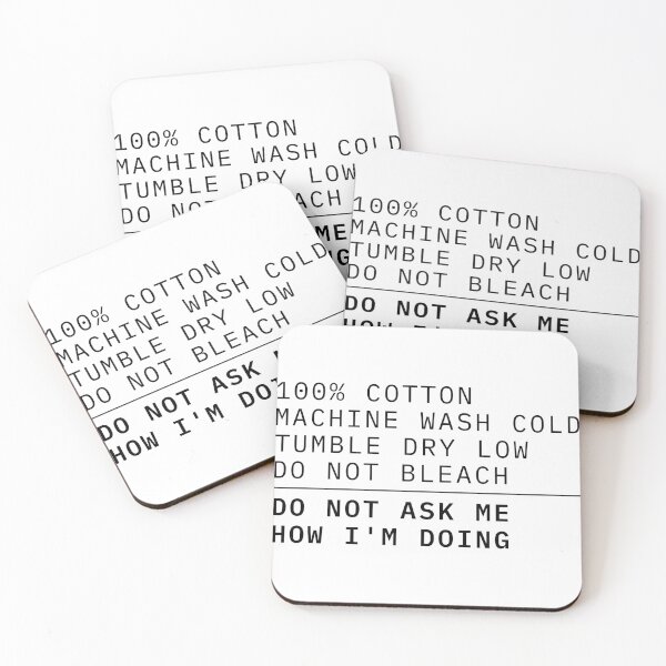 Item preview, Do Not Ask Me How I'm Doing Funny Care Label designed and sold by Mixed Reviews.